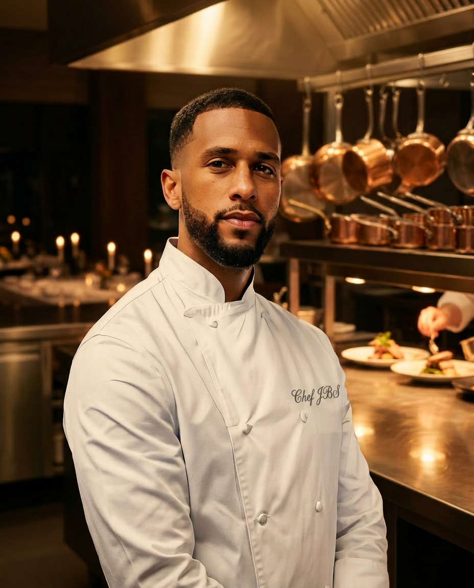 Portrait of Chef Jean-Baptiste Simonne